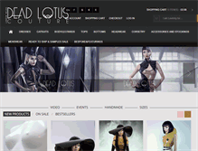 Tablet Screenshot of deadlotuscouture.com